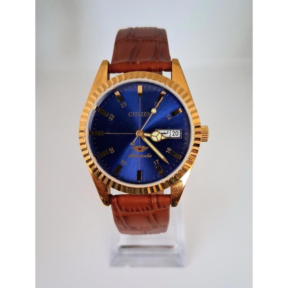 Vintage Men's Automatic Citizen Eagle 7‎ Leather Watch RARE - Picture 3 of 8
